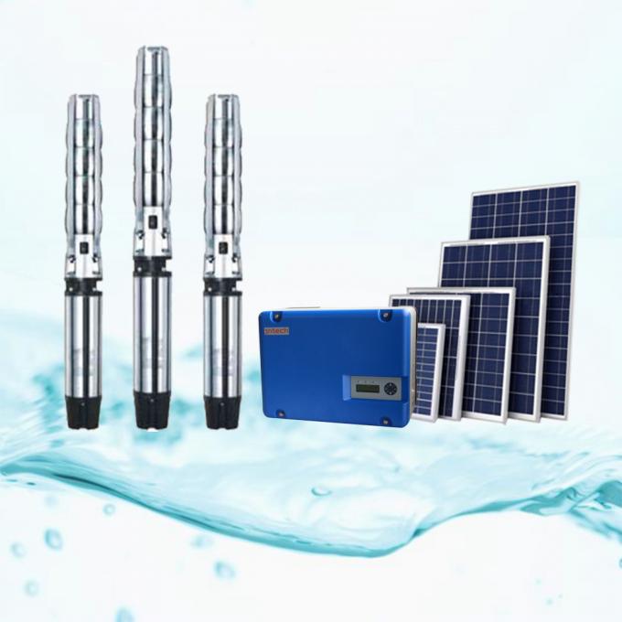 Kit de pompe d'irrigation d'énergie solaire de MPPT, systèmes de pompe de puits de l'eau profonde 15kW