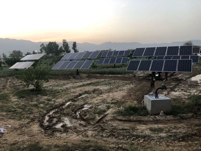 système solaire de pompage de l'eau de 4kw picovolte/kit actionné solaire de pompe à eau pour l'agriculture