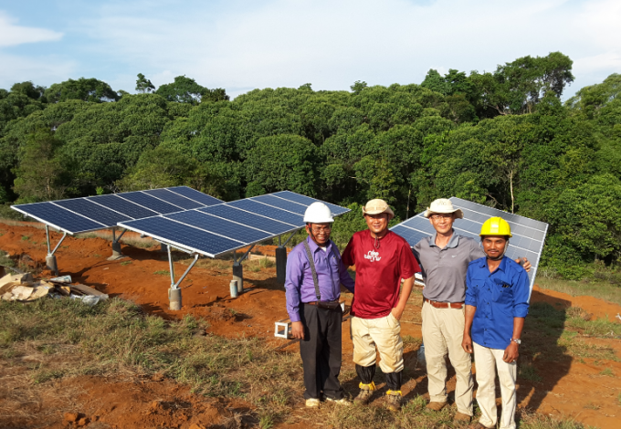 Commande solaire d'inverseur de la fonction 4000w de MPPT avec toute pompe triphasée à C.A. 380V